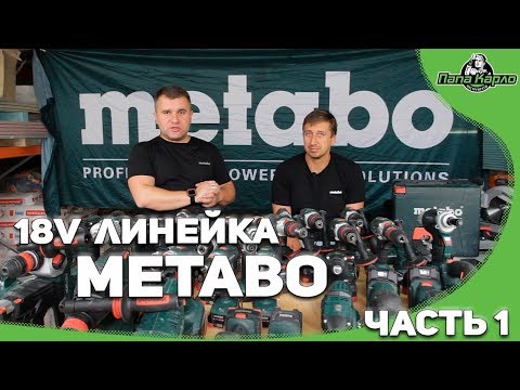 Видео: .Презентация 18ти вольтовая линейка от Metabo. Часть 1 Метабо у Папы..