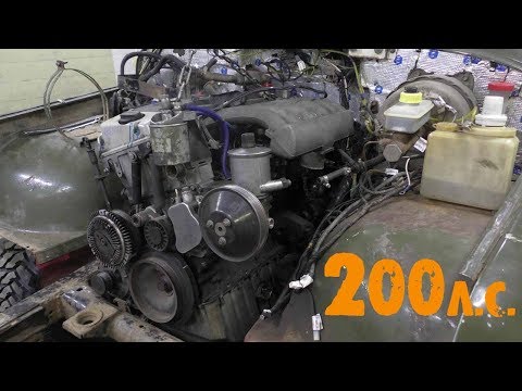 Видео: УазТех: Установка om606 Турбодизель!, на УАЗ 469 с КПП и РК Nissan Patrol, ЧАСТЬ 2