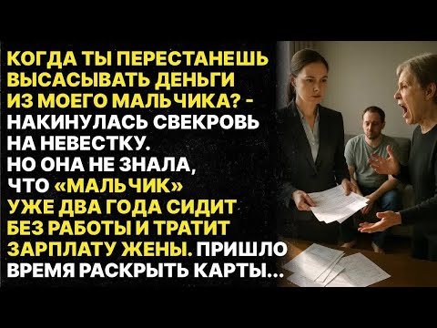 Видео: Мать обвинила невестку что та тянет деньги из сына... но правда оказалась куда интересней!