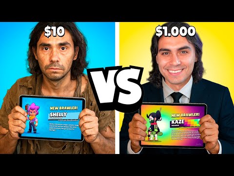 Видео: Аккаунт за $10 vs $100 vs $1000 в Brawl Stars