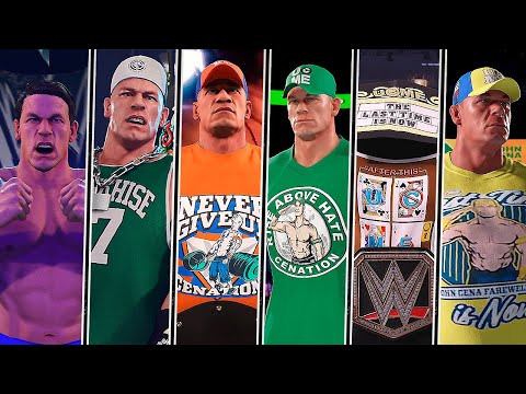 Видео: WWE 2K25 — Эволюция Джона Сины с 2002 по 2025 год с музыкальными темами! — Моды WWE 2K25💥