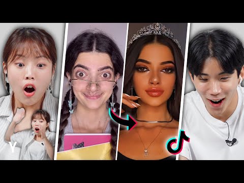 Видео: корейцы впервые реагируют на челлендж TikTok «Не суди меня» | Y