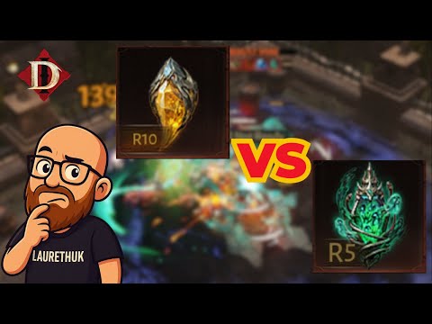 Видео: Haunt Coil R5 против Specter Glass R10 | Битва за бессмертные самоцветы Diablo!