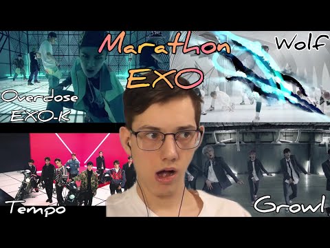 Видео: Мар2фон по EXO "Growl", "Tempo", "(EXO-K) Overdose", "Wolf" - Реакция [Reaction]