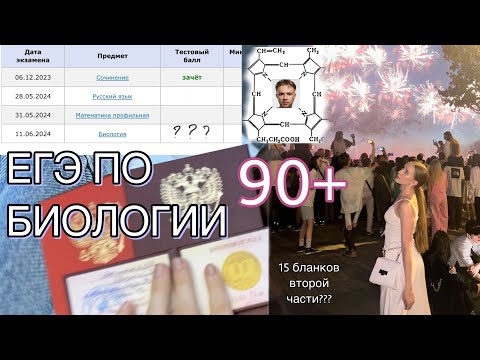 Видео: как сдать ЕГЭ ПО БИОЛОГИИ НА 90+| как подготовиться?| моя история| 2024| опыт с онлайн-школой|советы