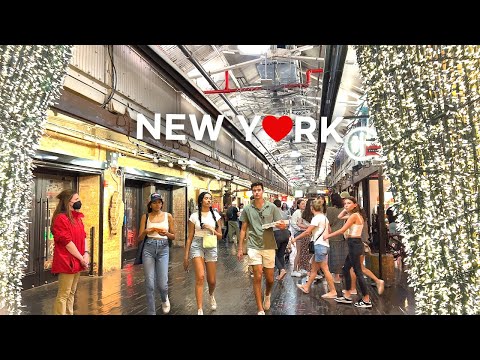 Видео: [4K]🇺🇸Прогулка по Нью-Йорку: Мясной район🍗🥩Рынок Челси, ужин в Miznon (MED Street Food)🍔🥙Июн. 2022
