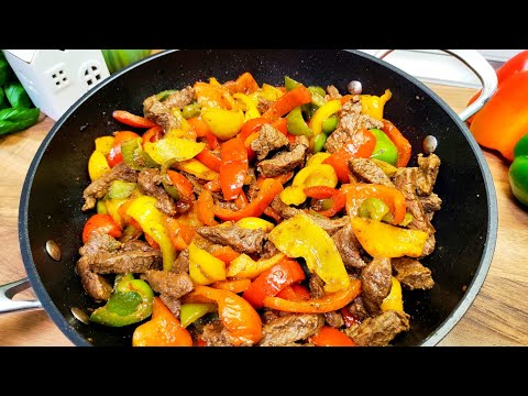 Видео: Обязательно приготовьте в сезон перца. Мясо по тайски со сладким перцем. Говядина, как приготовить 