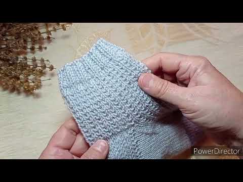 Видео: МК Узор для носков/ Совсем несложный и симпатичный