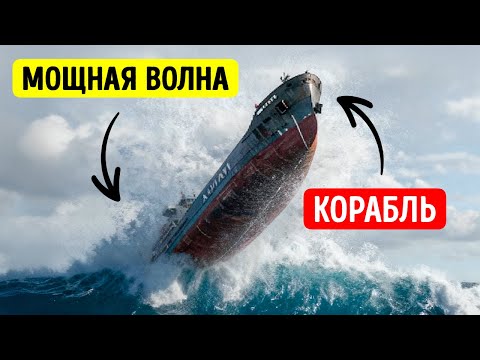 Видео: Могут ли огромные волны перевернуть круизное судно?