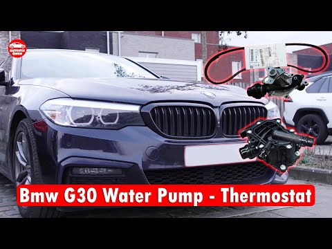 Видео: Замена водяного насоса и термостата BMW G30