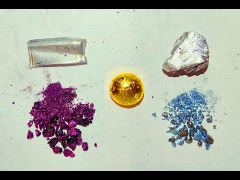 Видео: Золото фиолетовое и голубое