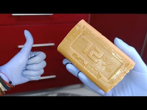 Видео: КУСКОМ МЫЛА с КУХНИ Липкий Налет ОТМЫЛА #совет