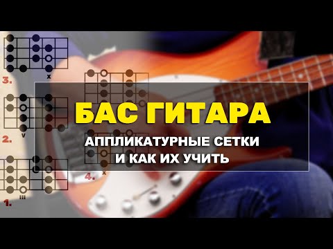 Видео: Бас гитара. Аппликатурные сетки и как их учить