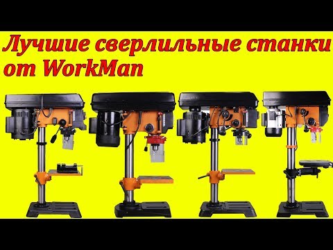 Видео: WorkMan DP10VL2, и DP12VL настольные сверлильные станки с плавной регулировкой скорости