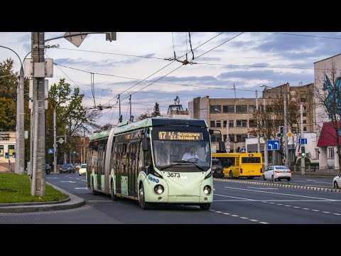 Видео: Информатор троллейбусного маршрута № 47 г.Минска (голос Крапиневич)