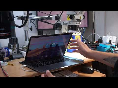 Видео: MacBook Pro A2159 2019 года: полосы, странное изображение и отсутствие дисплея (ремонт пылезащитн...