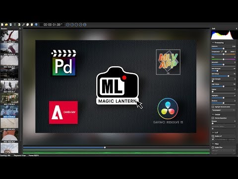 Видео: ML RAW Video: программы для обработки. Часть III: MLV App