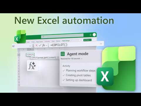 Видео: Microsoft Excel стал ещё мощнее | Режим агента, функция второго пилота и формула ИИ