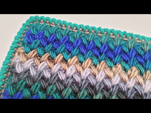 Видео: Вяжем крючком скрученный столбик без накида — упрощённый вариант узора «Краб»