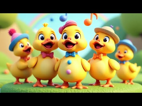 Видео: «Считаем с утками! 🦆 Детская песенка «Пять утят»»