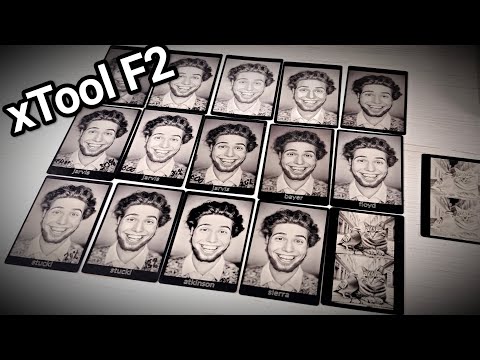 Видео: xTool F2 ULTRA - ФОТОГРАВИРОВКА - проверка режимов - шаблоны бесплатно в описании