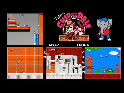 Видео: Chip 'n Dale: Rescue Rangers (NES / Денди) - Прохождение ПОЛНОЕ за Дейла со сбором всех ящиков и цв
