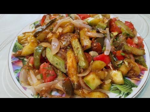 Видео: Летний хит!Кабачки с овощами пальчики оближешь!!!