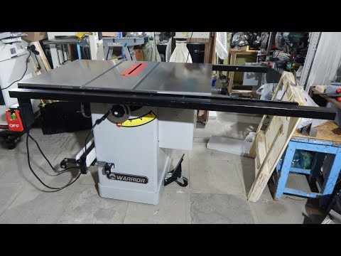 Видео: Круглопильный станок WARRIOR W0703F. Подробности