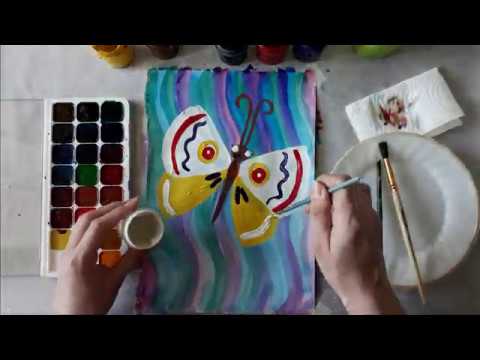 Видео: Рисование для детей. Бабочка.