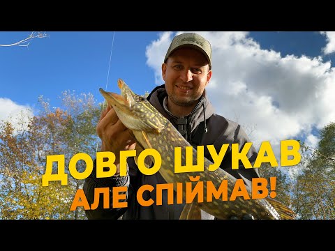 Видео: Довго шукав, але спіймав! 🐊 Риболовля на ЩУКУ восени!