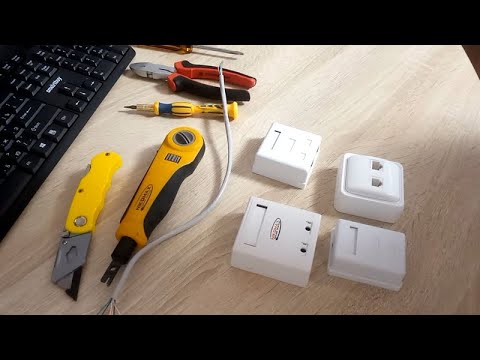 Видео: Как обжать сетевую розетку RJ-45