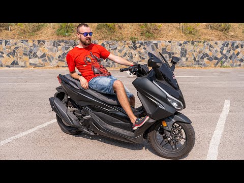 Видео: Honda Forza 350 - Самый комфортный 300-кубовый скутер