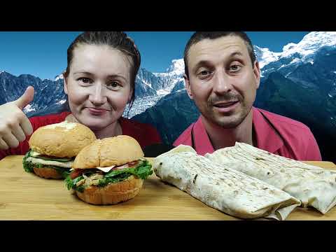 Видео: МУКБАНГ ШАУРМА И ЧИЗБУРГЕР | MUKBANG WSHAWARMA AND A CHEESEBURGER #shawarma #mukbang #cheeseburger