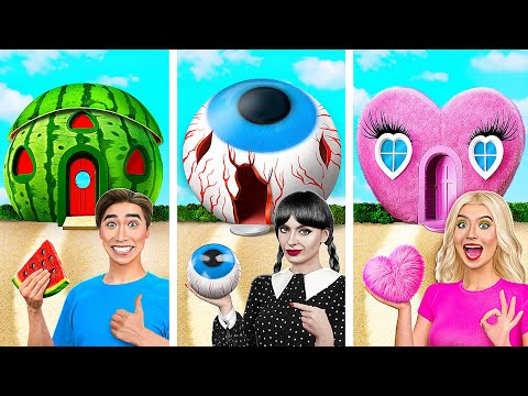 Видео: Домики Одного Цвета Челлендж | Смешные Cитуации от Jelly DO Challenge