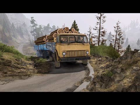 Видео: МАЗ 500. Проблема оборотов и плохая проходимость. Карта "Холм". Spintires