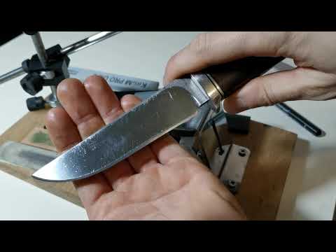 Видео: Тест камней карбид кремния KosiM сталь М390 61 HRC. Длинное видео.