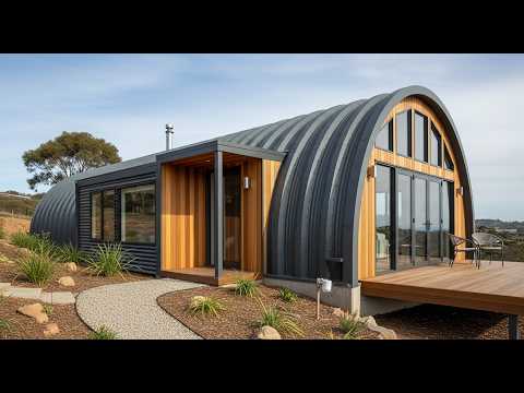 Видео: Как дом из Quonset Hut упрощает вашу жизнь и экономит ваши деньги
