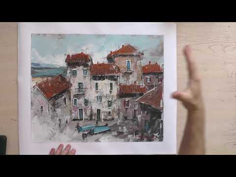 Видео: Декоративные картины шпателем, мастихином. Обзор