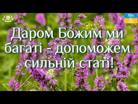 Видео: Даром Божим ми багаті - допоможем сильній статі