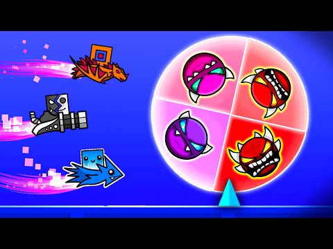 Видео: Гонка на РУЛЕТКЕ ДЕМОНОВ в Geometry Dash