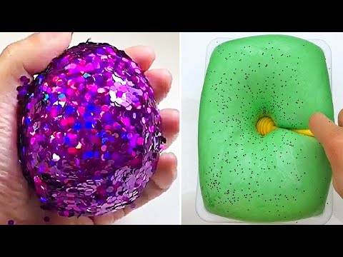 Видео: Удовлетворяющая слизь ASMR | Расслабляющее видео слизи # 372