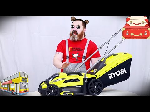 Видео: Обзор газонокосилки Ryobi RLM13E33S