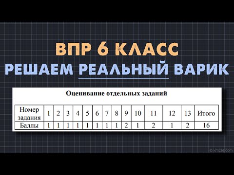 Видео: Разбор всех заданий Реального ВПР 2024 по математике для 6 класса