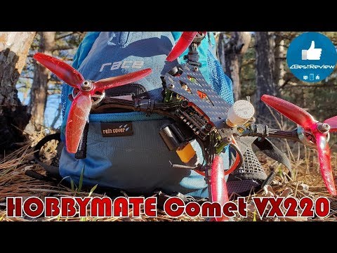 Видео: ✔ Отличный Гоночный FPV Квадрокоптер - HOBBYMATE Comet VX220! С Hobbycool.com