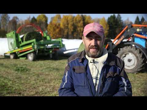 Видео: Полный переход на технологию заготовки сенажа в линию за 1 сезон,  Московская область