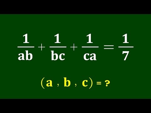 Видео: Сможете ли вы решить это? | Математическая олимпиада | (a,b,c)=?