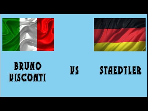 Видео: Раскрашиваем вместе / Сравнение цветных карандашей Bruno Visconti vs Staedtler