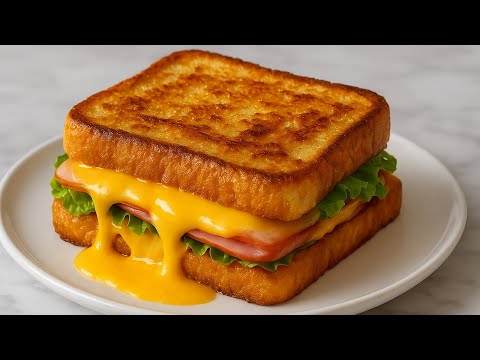 Видео: Сэндвич в омлете за 5 минут! Вкусно, быстро и просто 🥪