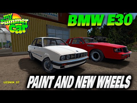 Видео: ПОКРАСИЛ И УСТАНОВИЛ НОВЫЕ ДИСКИ НА  BMW E30 I My Summer Car