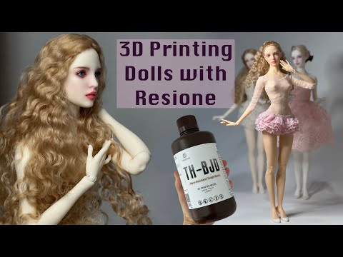 Видео: 3d printing Dolls with TH-BJD Resione Печатаю куклу на принтере смолой TH-Bjd